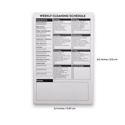 No Fuss Just Flow: The Original Tear Away Magnetic Weekly Cleaning Schedule