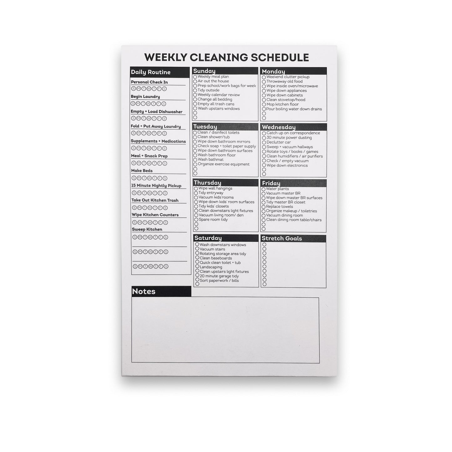 Weekly Cleaning Checklist: Minimalist Theme Template only (Digital Download)